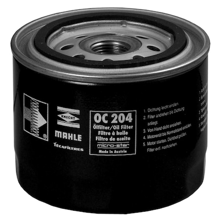 Mahle Oil Filter, Oc204 OC204